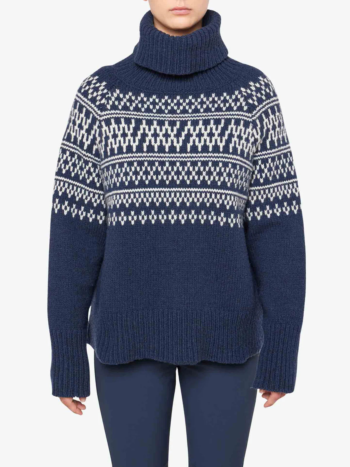 Setesdal Sweater Women Ribbed Striped Patterned