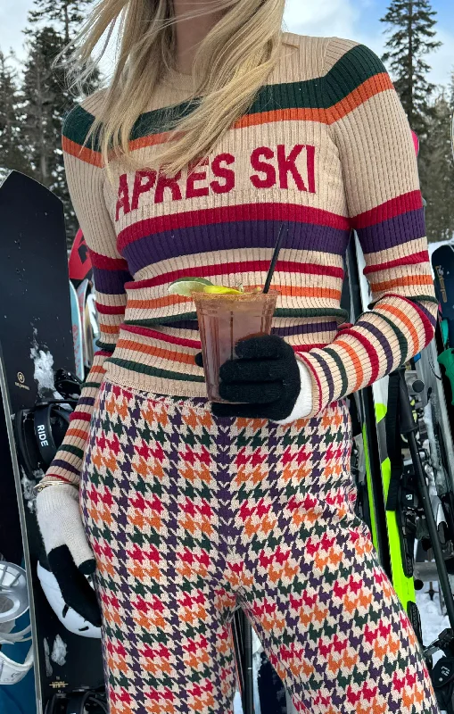 Slopes Sweater ~ Apres Ski Stripe Oversized Loose Flowy
