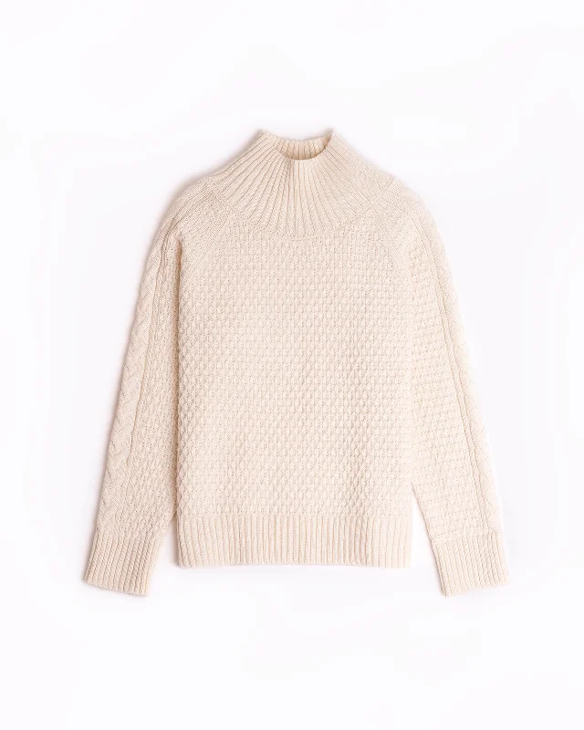 Eivere alpaca honeycomb sweater