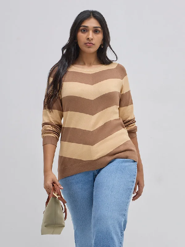 Gia Tan Striped Knitted Sweater