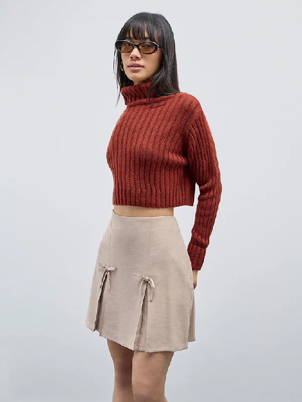 Nuon Rust Knitted Sweater