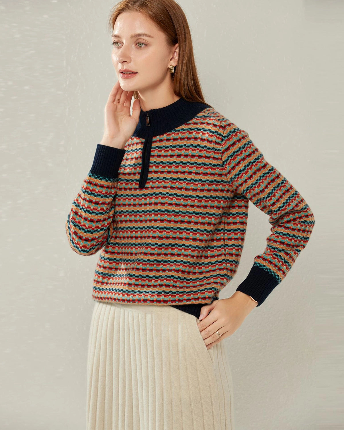 100% Cashmere Classical Turtleneck Sweater