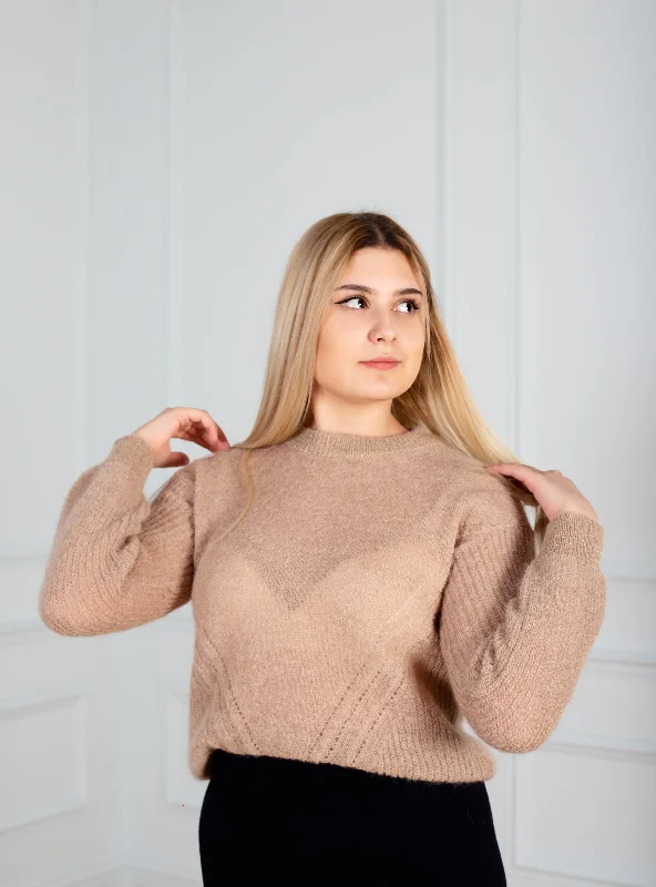 Sweater  women in beige color