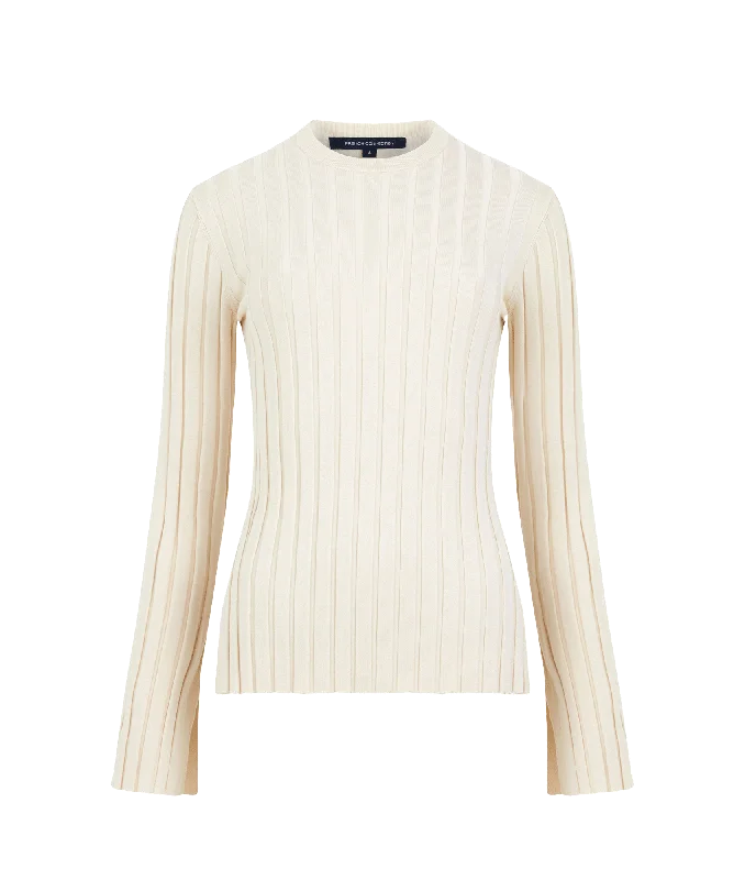 Minar Eco Pleated Sweater - Cream